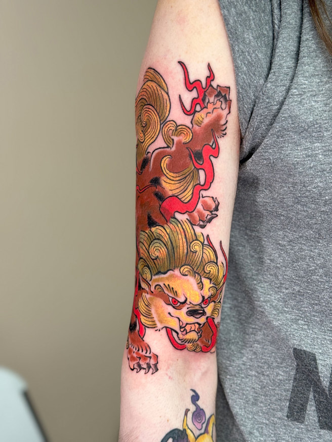 Foodog tattoo by Anna Saveria