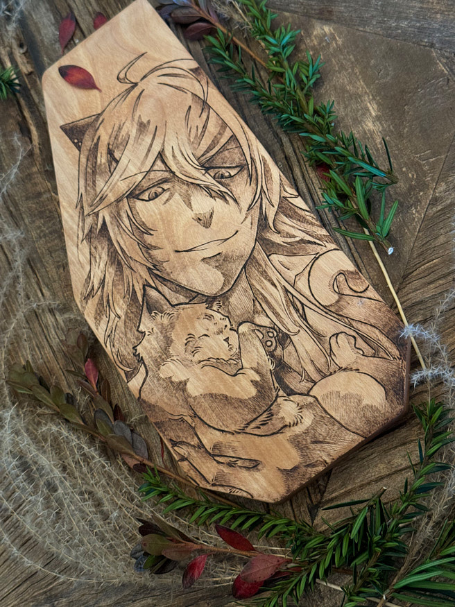 Work of Pyrography by Anna Saveria