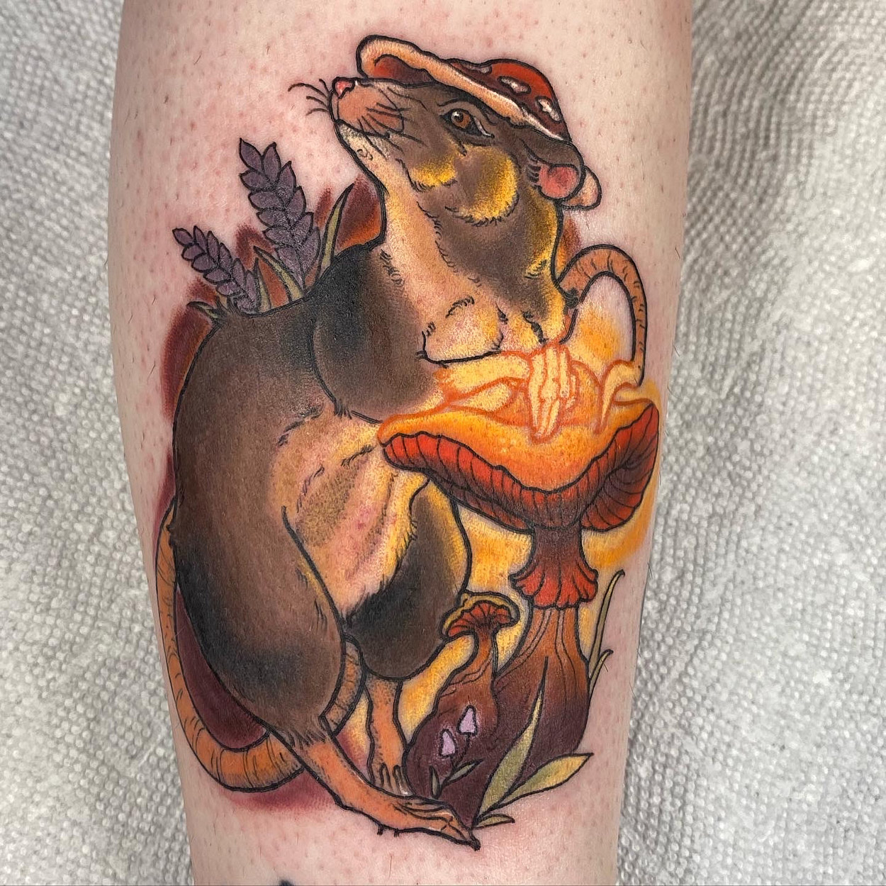 Rat mush tattoo by Anna Saveria