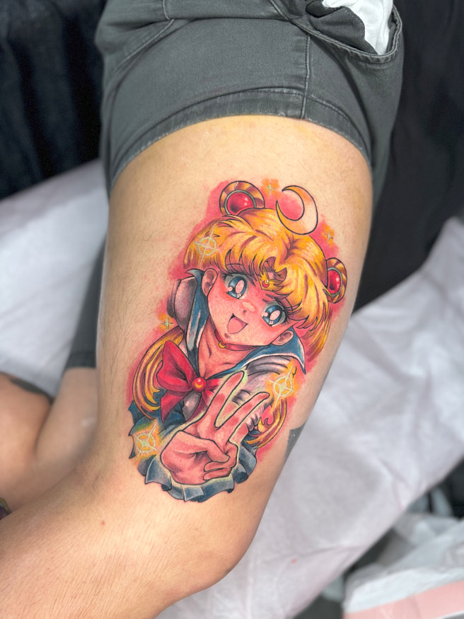 Sailor Moon tattoo by Anna Saveria