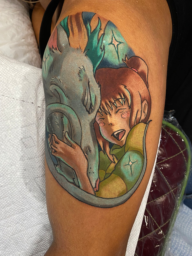 Spirited Away tattoo by Anna Saveria