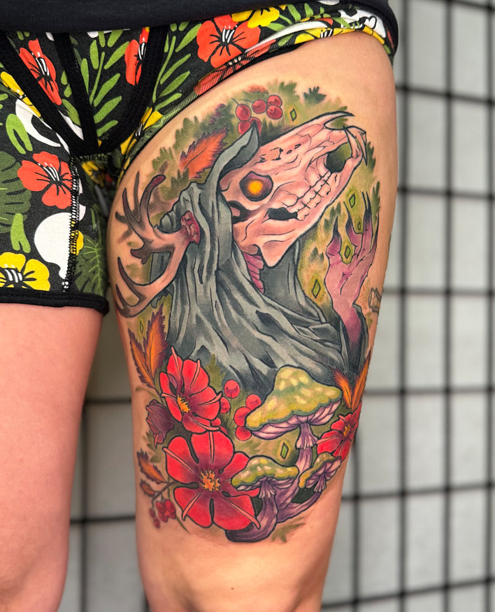 Witch Doctor tattoo by Anna Saveria